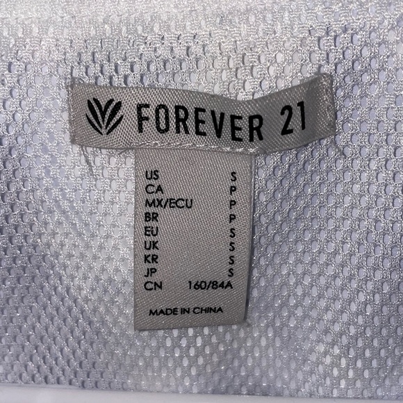 NWOT FOREVER 21 Blue Tie Dye Windbreaker - Picture 4 of 5